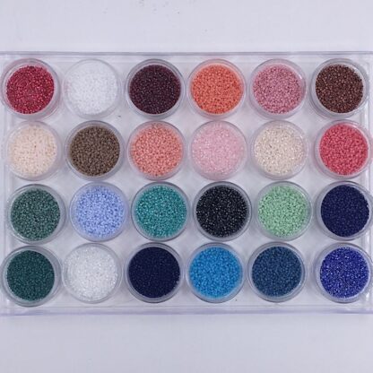 Miyuki Delica perler 118 gram 24 farver