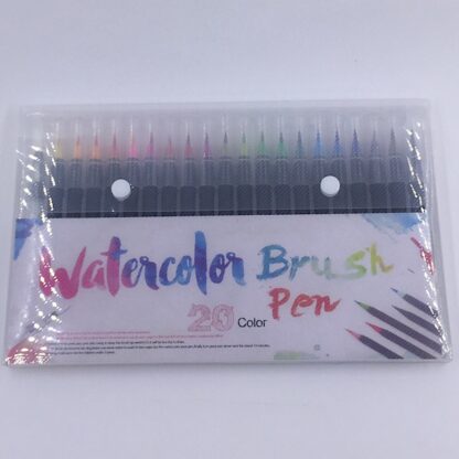 Watercolor brush pen vandfarve penne 20 stk.