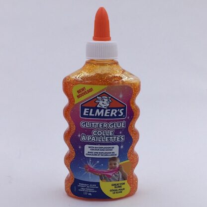Elmers Glimmer Lim 177 ml Orange Glitter Glue
