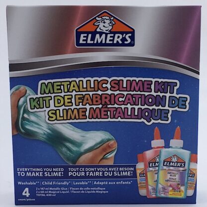 Elmers Metallic Slime Kit med Metallic Lim og Magisk Væske