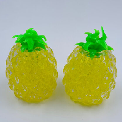Ananas Stressbold med gule vandperler Fidget Toy Antistress