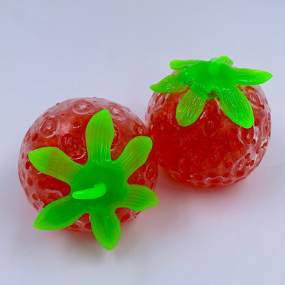 Jelly Jordbaer med røde vandperler Stress Toy