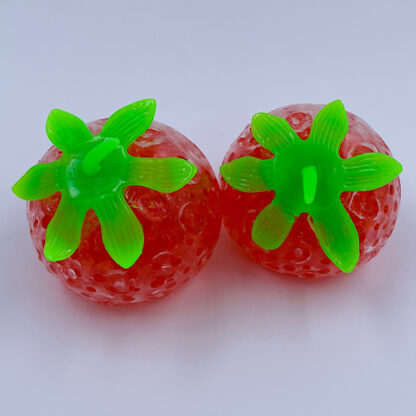 Jelly Jordbær Stressbold med vandperler Fidget Toy