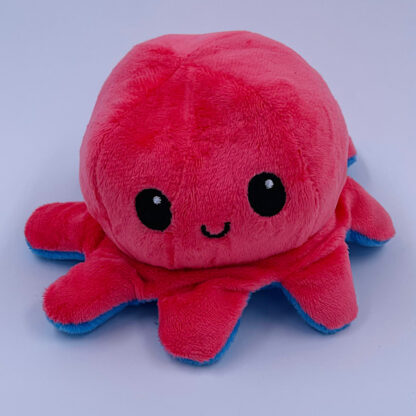 Octepus Reversible Pink Blå Vendbar Blæksprutte Fidget Toy