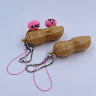 Pea Pop Peanut sur sød nøglering Fidget Toy