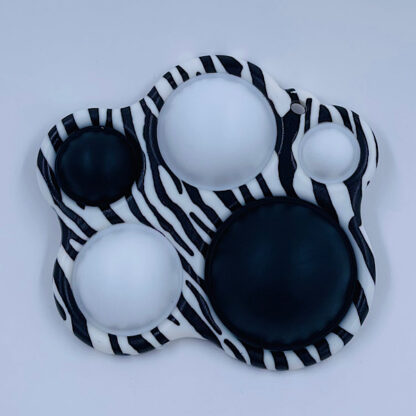 Simple Dimple Zebra Stribet med fem pop Fidget Toy