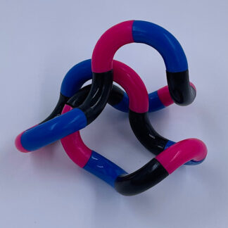Tangle sort pink blå Fidget Toy