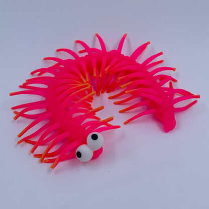 Tusindeben Stretchy Pink med hår Fidget Toy