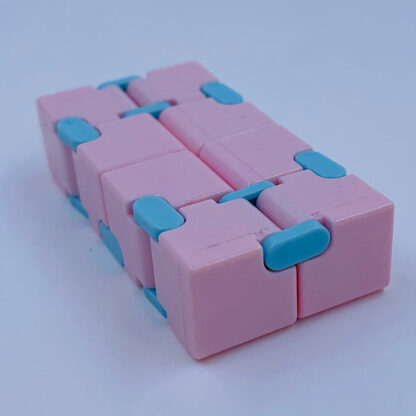 Infinity cube pastelfarvet lyserød antistress legetøj Fidget Toy