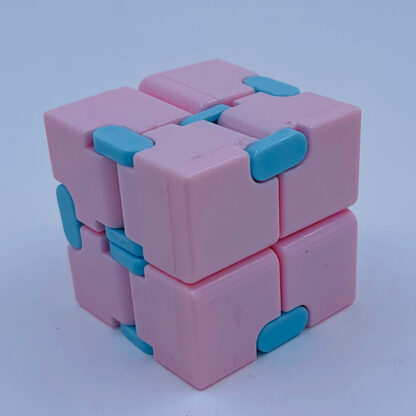Iinfinity Cube pastelfarvet lyserød Fidget Toy