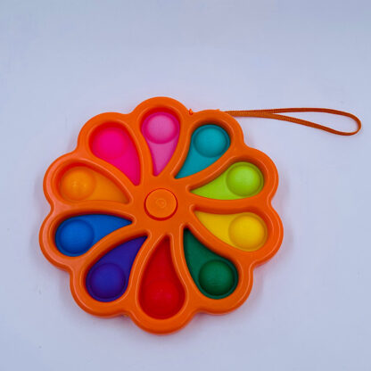 Kæmpe Fidget Spinner Simple Dimple orange Fidget Toy