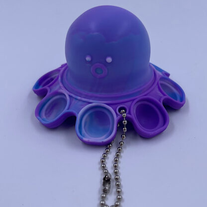 Magic Octopus flip color change surprise lilla nøglering Fidget Toy