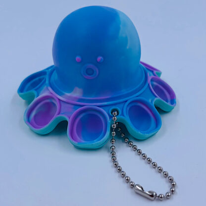 Magic octopus flip color change surprise turkis nøglering Fidget Toy