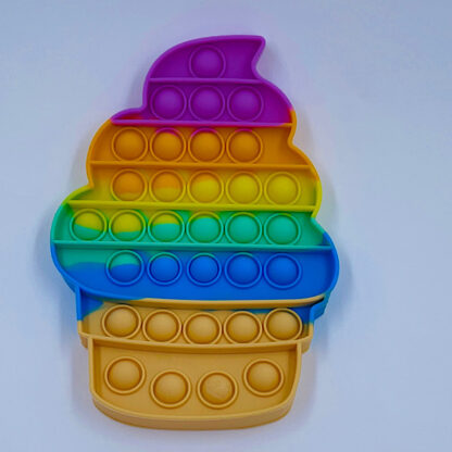 Pop it iskage regnbuefarvet Fidget Toy