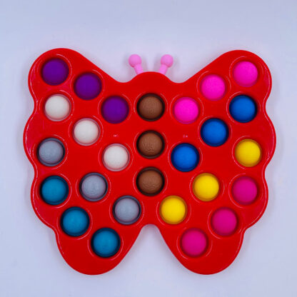 Simple Dimple rød sommerfugl med 27 pops Legetøj