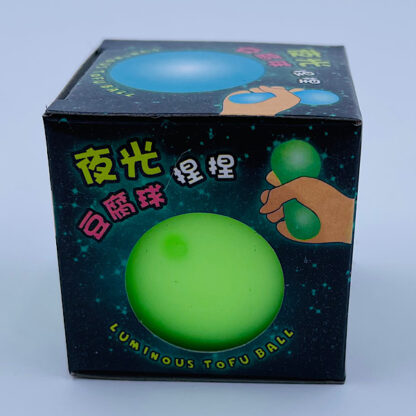 Tofu Ball klemmebold grøn Glow in the dark Legetøj