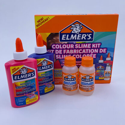 Elmers farvet slim sæt Colour slime kit