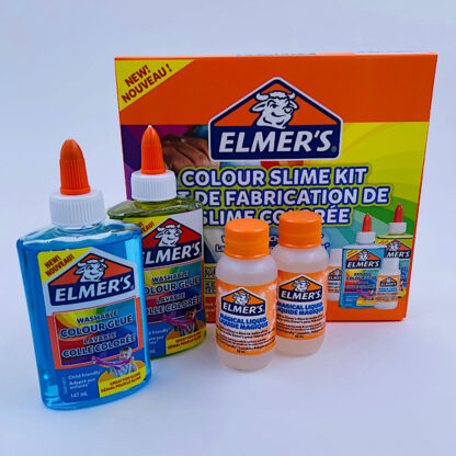Elmers Gennemsigtig farvet slim sæt Colour slime kit
