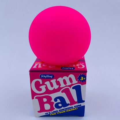 Gum Ball Stressbold fra Schylling neon pink klemmebold