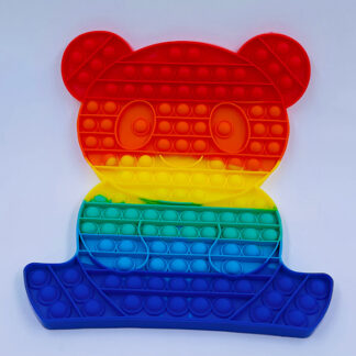 Pop it bamse regnbuefarvet Fidget Toy