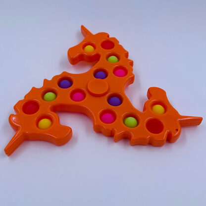 orange enhjoerninge simpledimple fidgetspinner