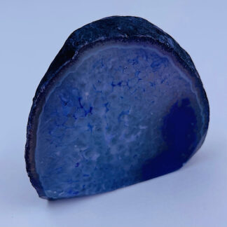 Agat indfarvet blå sten Skønhed Naturlig kunst Smukke sten
