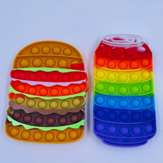 Burger og sodavand pop fidgets til de lækkersultne