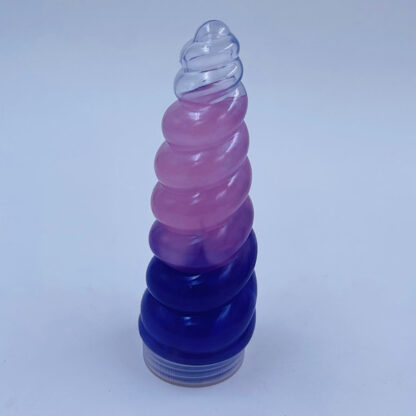 enhjørninge slim unicorn twisted horn 2 farver slim der spruler af farver og magi og helt energi som er i 4 varianter pink og lilla