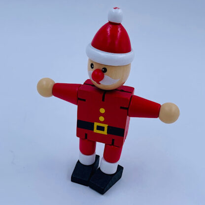 Flexi julemand Træfigur julegaver Trælegetøj Små gaver