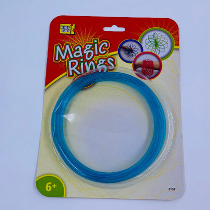 flow ring magisk ring glow in the dark trickring trick og leg sjov små gaver samlet i 3 varianter i blå