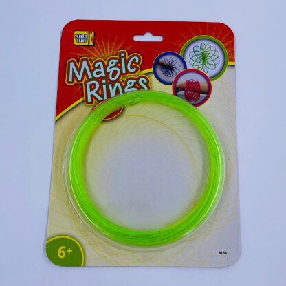 flow ring magisk ring glow in the dark trickring trick og leg sjov små gaver samlet i 3 varianter i grøn