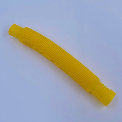 pop tube twisted i spiral form i mini udgave lige til lommen gul