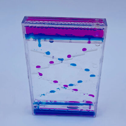 olie spil timeglas olie og vand oddly satisfying sjov og bobler små gaver i 4 varianter pink og blå
