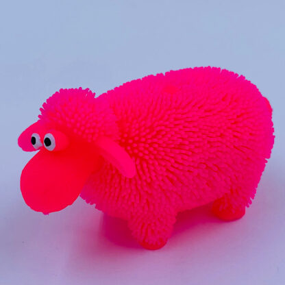 får med lys flashings sheep squishy får små gaver fåhyrde søde sjove små flotte farver fidget toys stressbolde pink