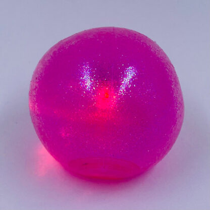 Glitter Squishy Bold med glimmer Lyserød Glitter Squeeze Ball Light Up Små gaver