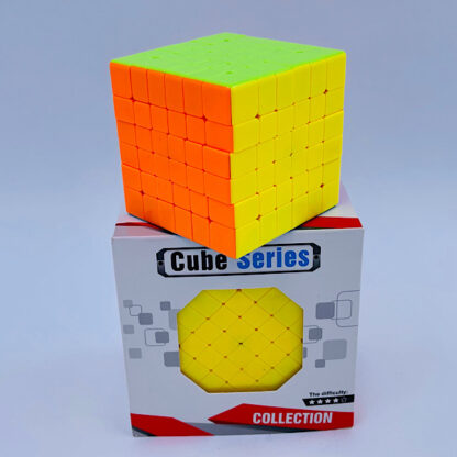 rubiks kube rubix sube rubikskube rubixcube firkant 6x6 stor level 4 ud af 5 svær sjov og udfordrende terning samlet
