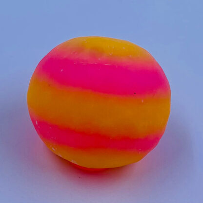Squishy Planet Bold orange pink Squishy Bead Ball stribet klemmebold med vandperler Små gaver