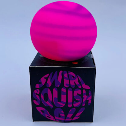 swirls squish balls planet bold tofu bold 3 varianter flotte farver stressbold klemmebold pink