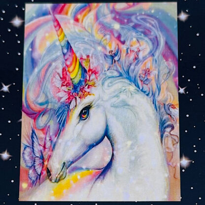 Enhjørning Regnbue Diamond Painting 35x45 cm Rainbow Unicorn Diamond Art