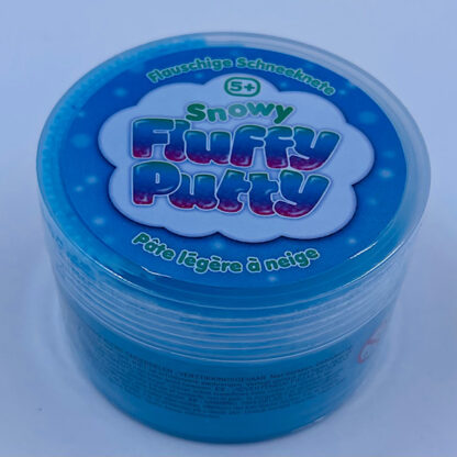 fluffy putty snowy lækker slim der er luftig 4 farve varianter kvalitet klemmeslim blå