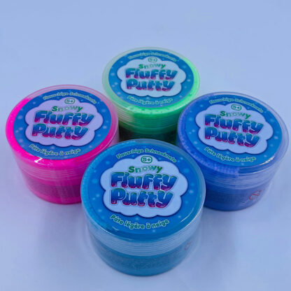 fluffy putty snowy lækker slim der er luftig 4 farve varianter kvalitet klemmeslim samlet