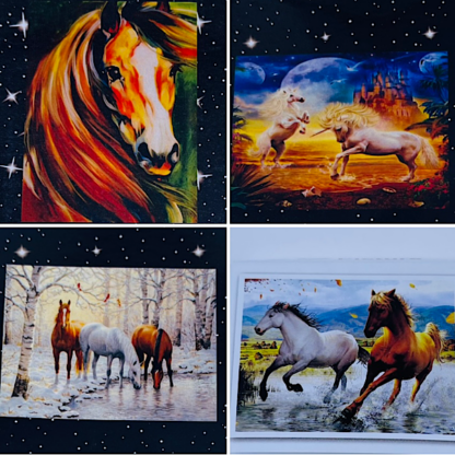 Heste i naturen Diamond Painting 35x45 cm Diamond Art