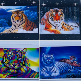 Tiger katte med striber Diamond Painting 35x45 cm Diamond Art