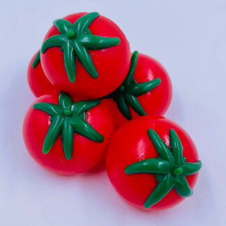 tomat splat med vand stressbold stickey ball stress bolde tomater rød front