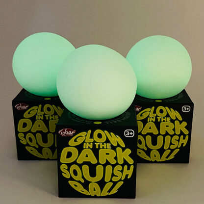 Squish ball Glow in the dark Selvlysende stressbold Tofu bold Små sjove gaver