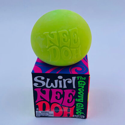 swirl nee doh the groovy globe kvalitets stressbold klemmebold schyling 3 farver 2 farver per grøn