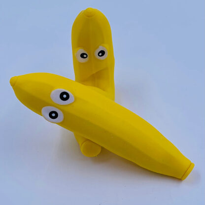 Banan Klemmebanan Anti Stress Stressbold Squishy Små gaver
