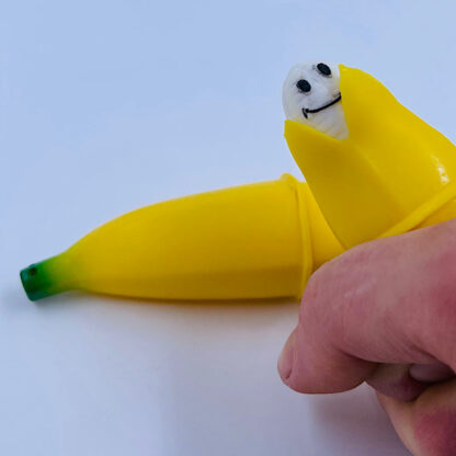 Banan Klemmebanan med ansigt Squishy banan Små gaver