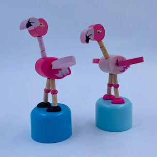 Flamingo Dansende Figur Press Shake Trælegetøj