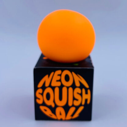 Neon Squish Ball orange Stressbold Tofu Fødselsdag